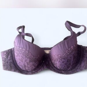 Victoria's Secret Deep Purple Lace Bra